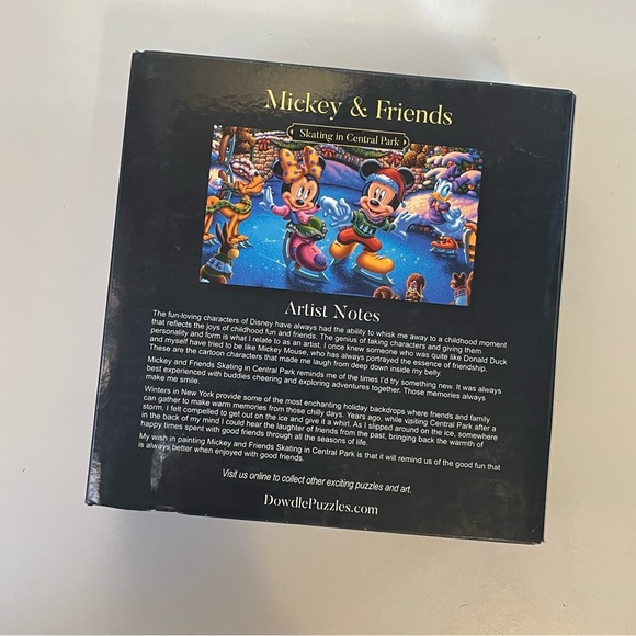 Dowdle Puzzle Disney Mickey & Friends Skating In Central Park 16x20 in 500 Piece - Picture 2 of 4